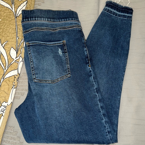 SPANX Dark Blue Denim Jean Jeggings - Picture 1 of 3